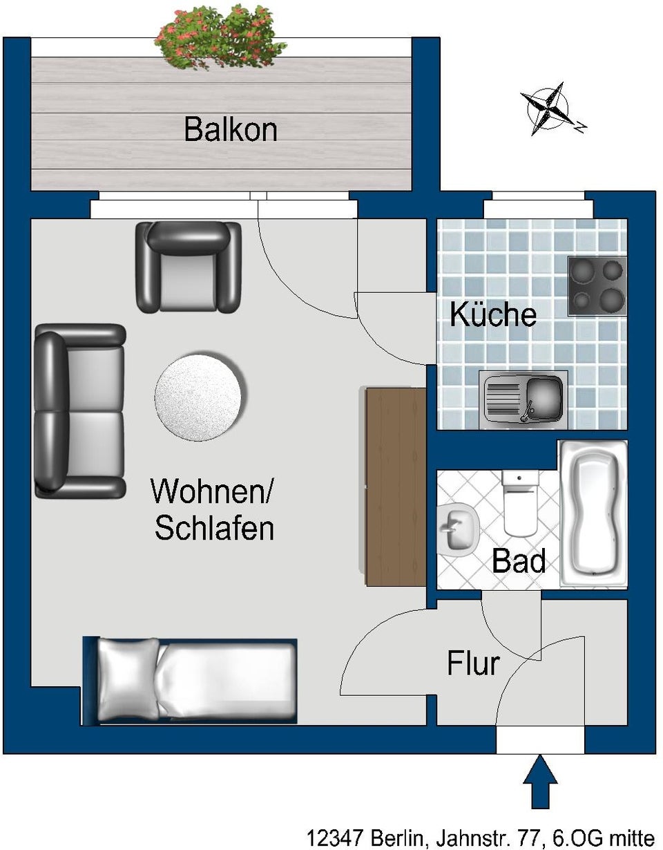 تصویر Wohnung bei Deutsche Wohnen