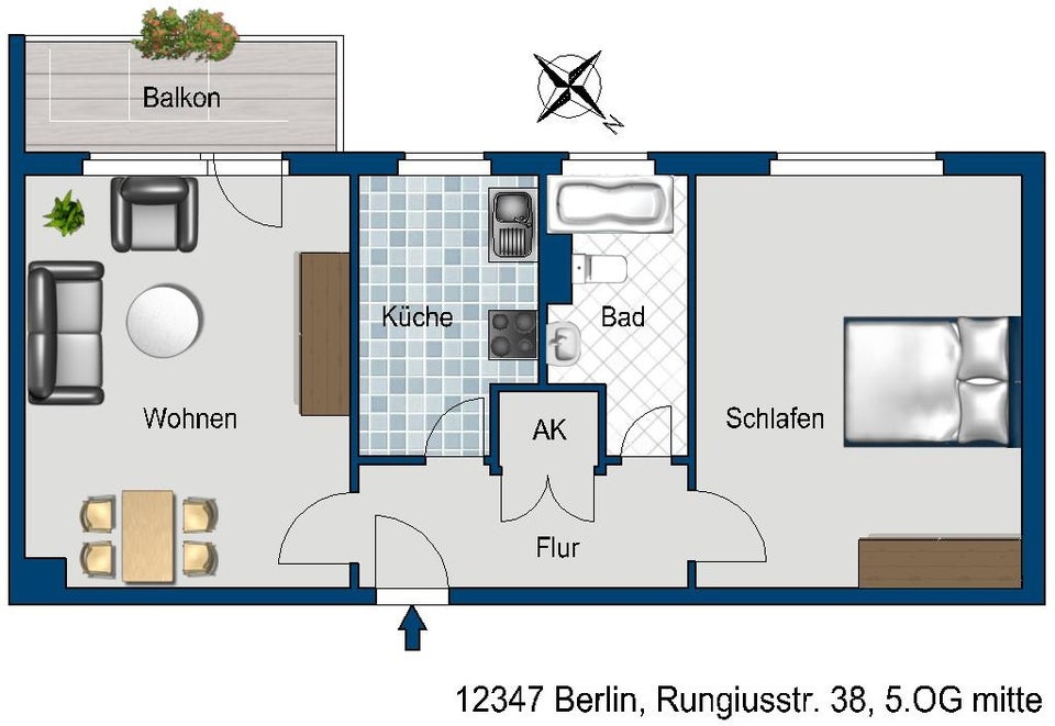 تصویر Wohnung bei Deutsche Wohnen