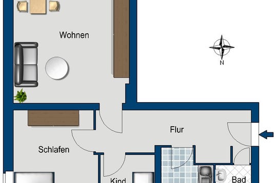 تصویر Wohnung bei Deutsche Wohnen