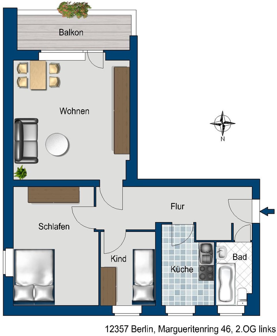 تصویر Wohnung bei Deutsche Wohnen