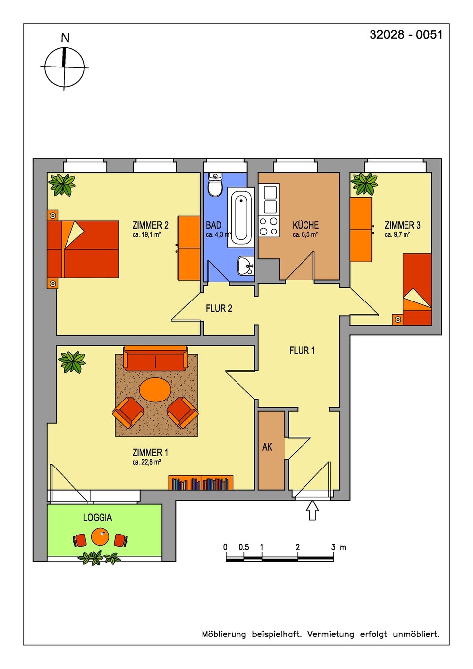 تصویر Wohnung bei Deutsche Wohnen · Bismarckstr. 30, 12169 Berlin