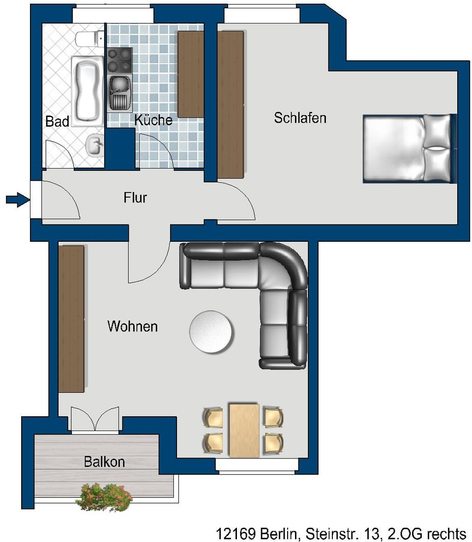 تصویر Wohnung bei Deutsche Wohnen