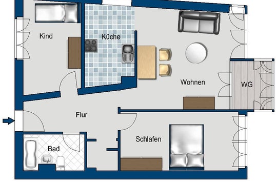 تصویر Wohnung bei Deutsche Wohnen