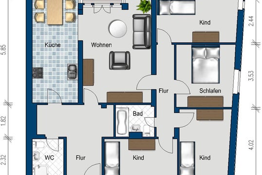 تصویر Wohnung bei Deutsche Wohnen