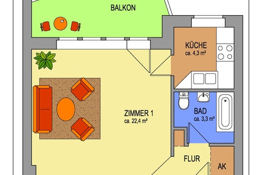 تصویر Wohnung bei Deutsche Wohnen · Leonberger Ring 27, 12349 Berlin