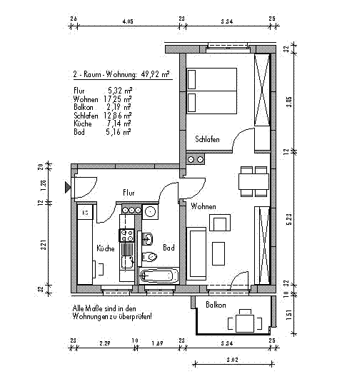 Gemütliche 2-Raum-Wohnung! - Foto 2