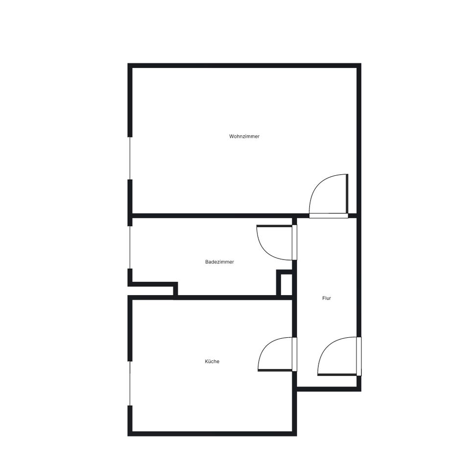 Lichtdurchflutete 1-Zimmer-Wohnung mit separater Küche und Essbereich - frisch renoviert - Foto 2