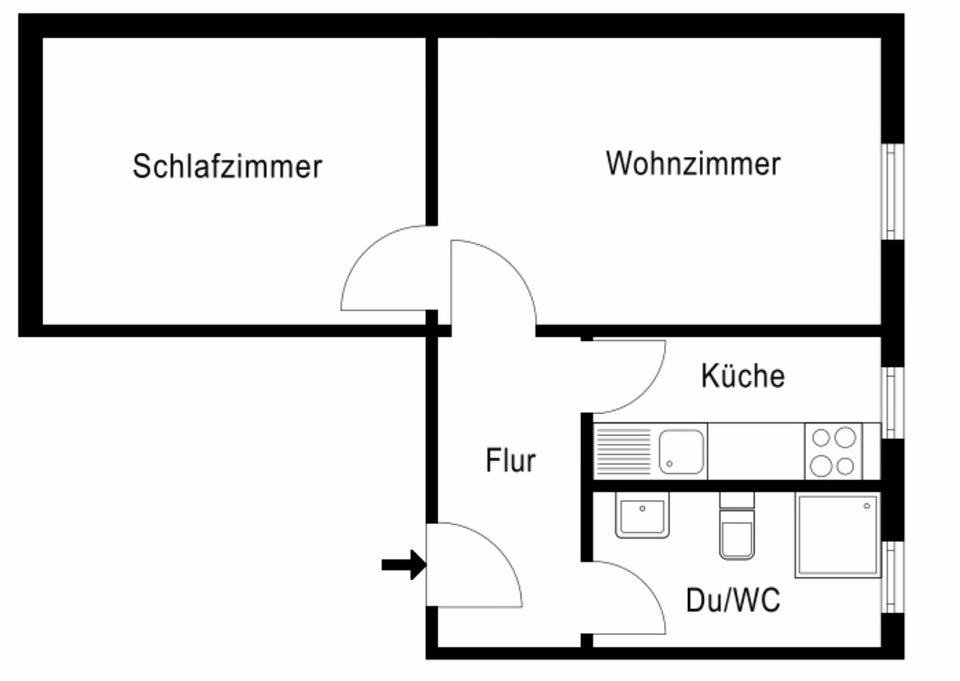 Zuhause fühlen: günstige 2-Zimmer-Wohnung - Photo 3