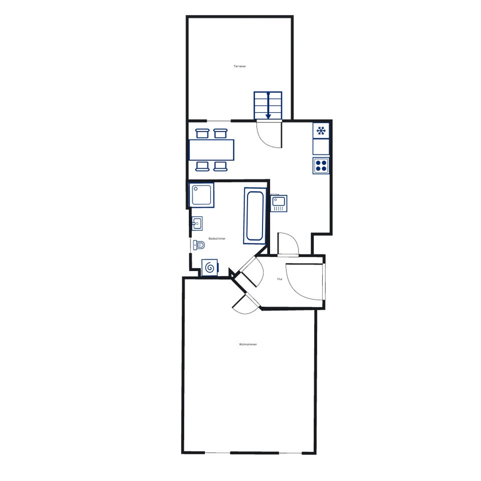 Renovierte Wohnung mit Wohnküche und Terrasse! - Foto 4