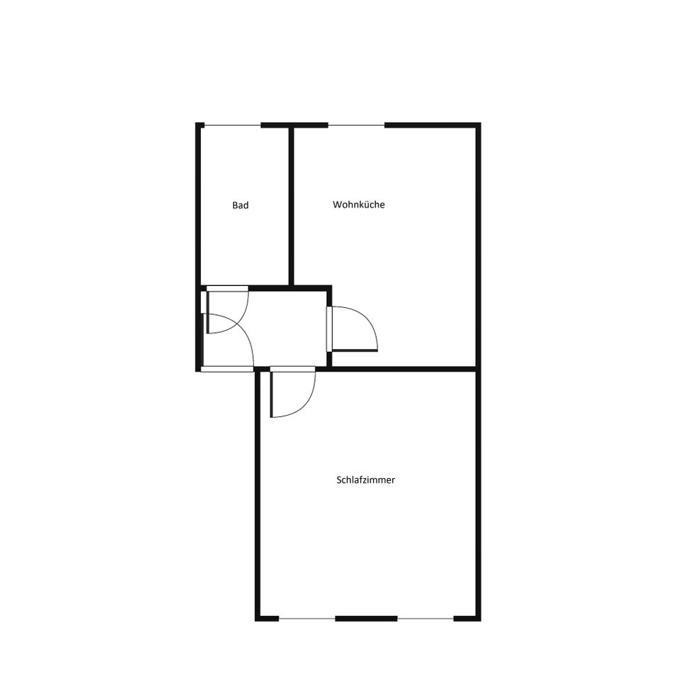 Ideal für Alleinstehende und Rentner - renovierte 1-Zimmer-Wohnung im Erdgeschoss - Foto 2