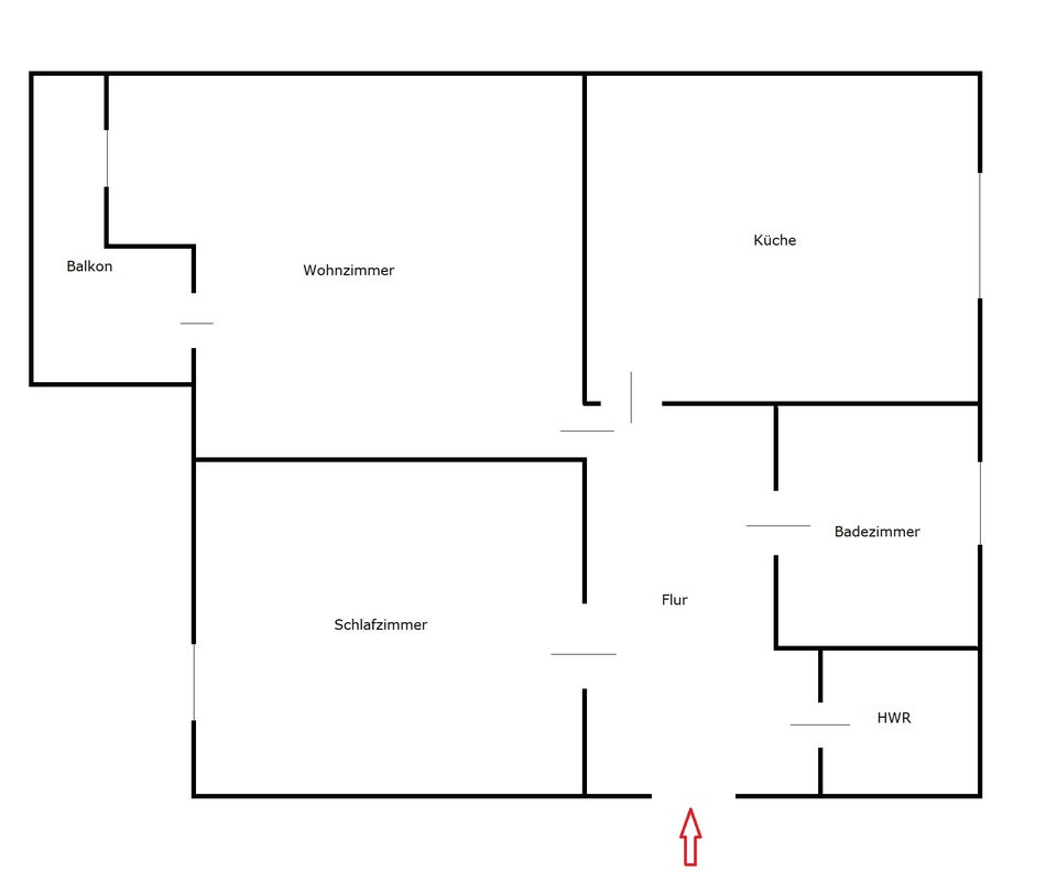 Gepflegte 2-Zimmer-Wohnung mit Balkon - Foto 5