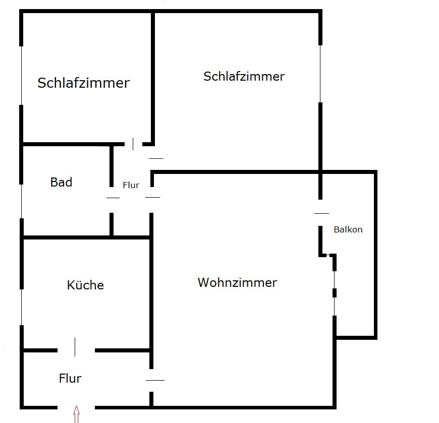 Helle 3-Zimmer-Wohnung mit Balkon - Foto 5
