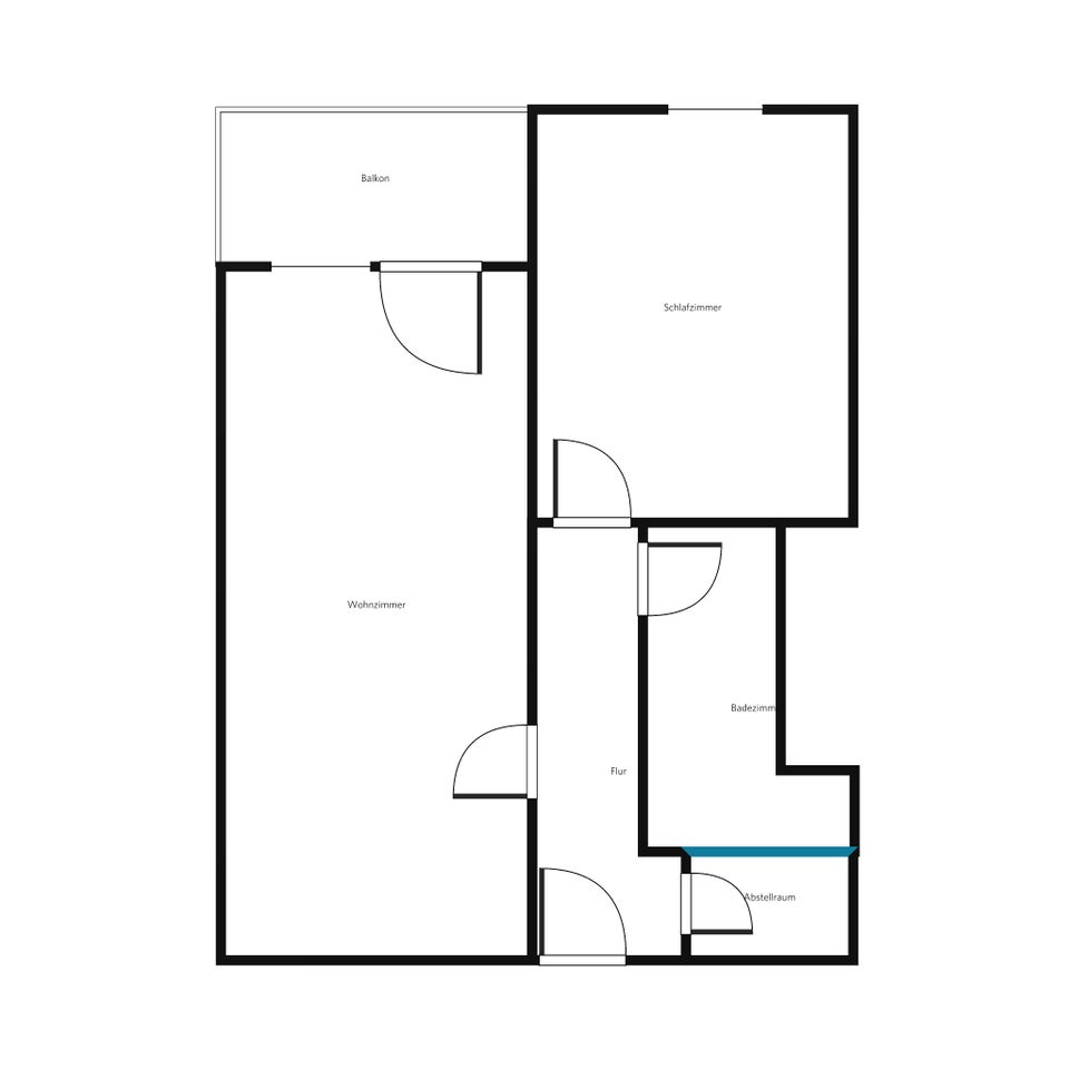 2-Zimmer-Wohnung mit offener Küche und Balkon - Foto 2