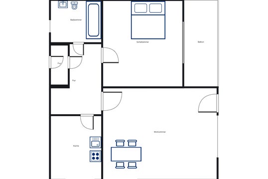 تصویر große renovierte 2-Zimmer Wohnung