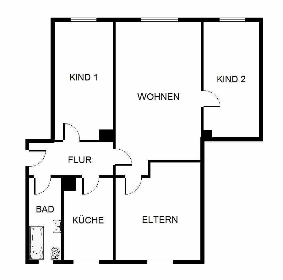 renovierte 4-Zimmer-Wohnung - Foto 2