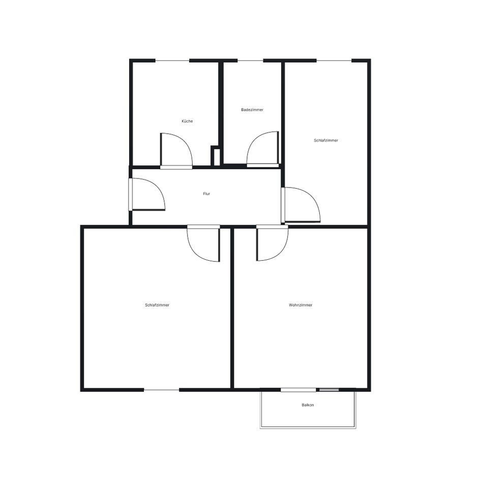 Renovierte 3-Zimmer Wohnung mit Balkon - Foto 2