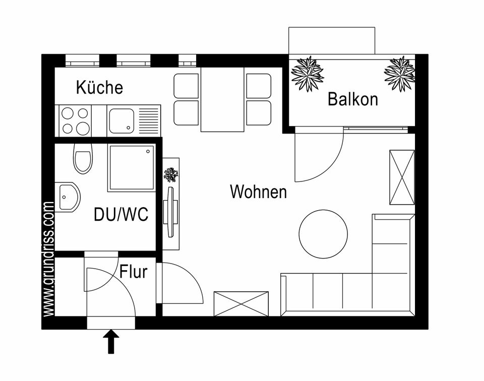 Ihr neues Zuhause: günstig geschnittenes 1-Zi.-Appartment - Photo 2