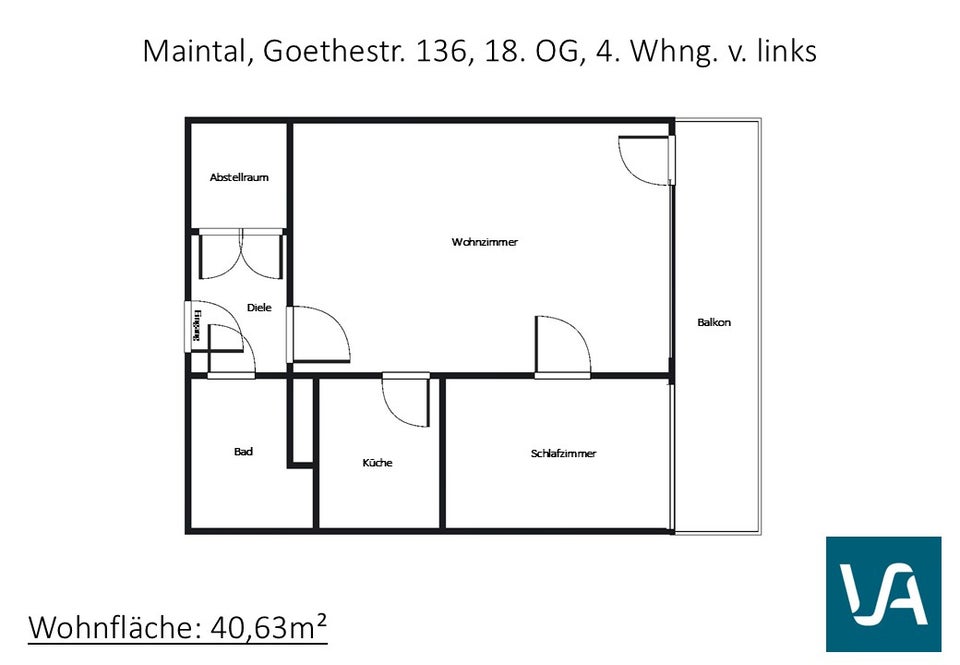 Schöne 1,5-Zimmer-Wohnung mit Balkon in Maintal-Bischofsheim zu vermieten - Foto 4