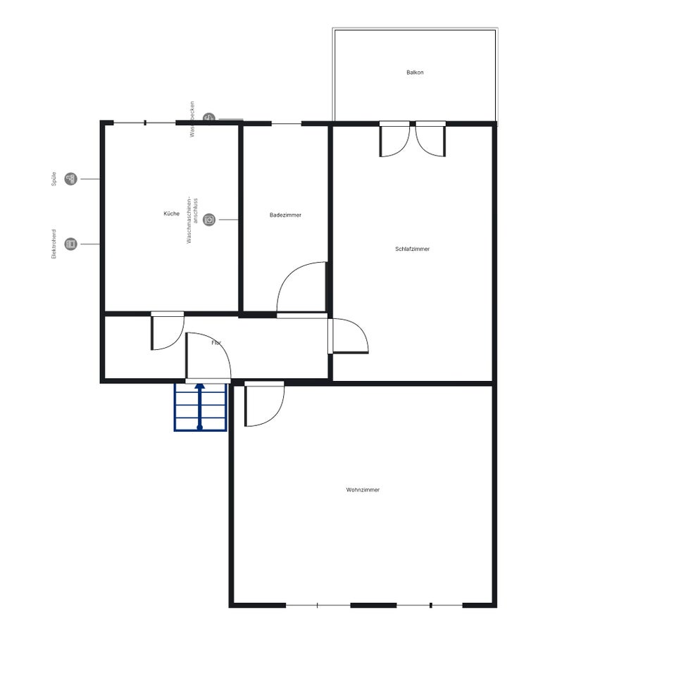 Frisch renovierte 2-Zimmer-Wohnung mit ca. 56 m² Wohnfläche und Balkon - Foto 4