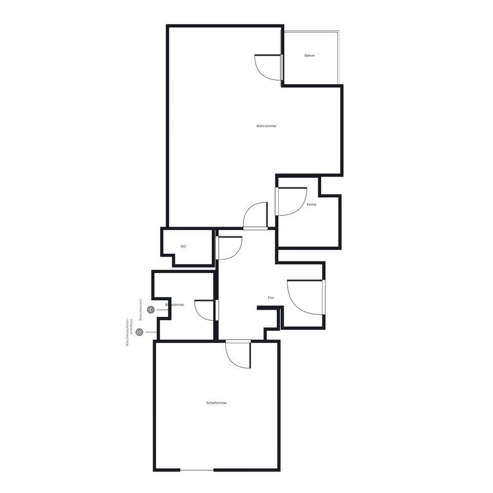 Sanierte Helle 2-Zimmer Wohnung mit Einbauküche - Foto 1