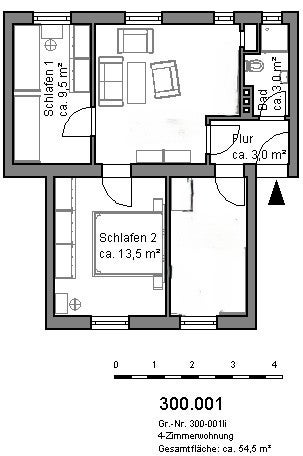 Renovierte 2-Zimmer-Wohnung mit Tageslichtbad - Photo 2