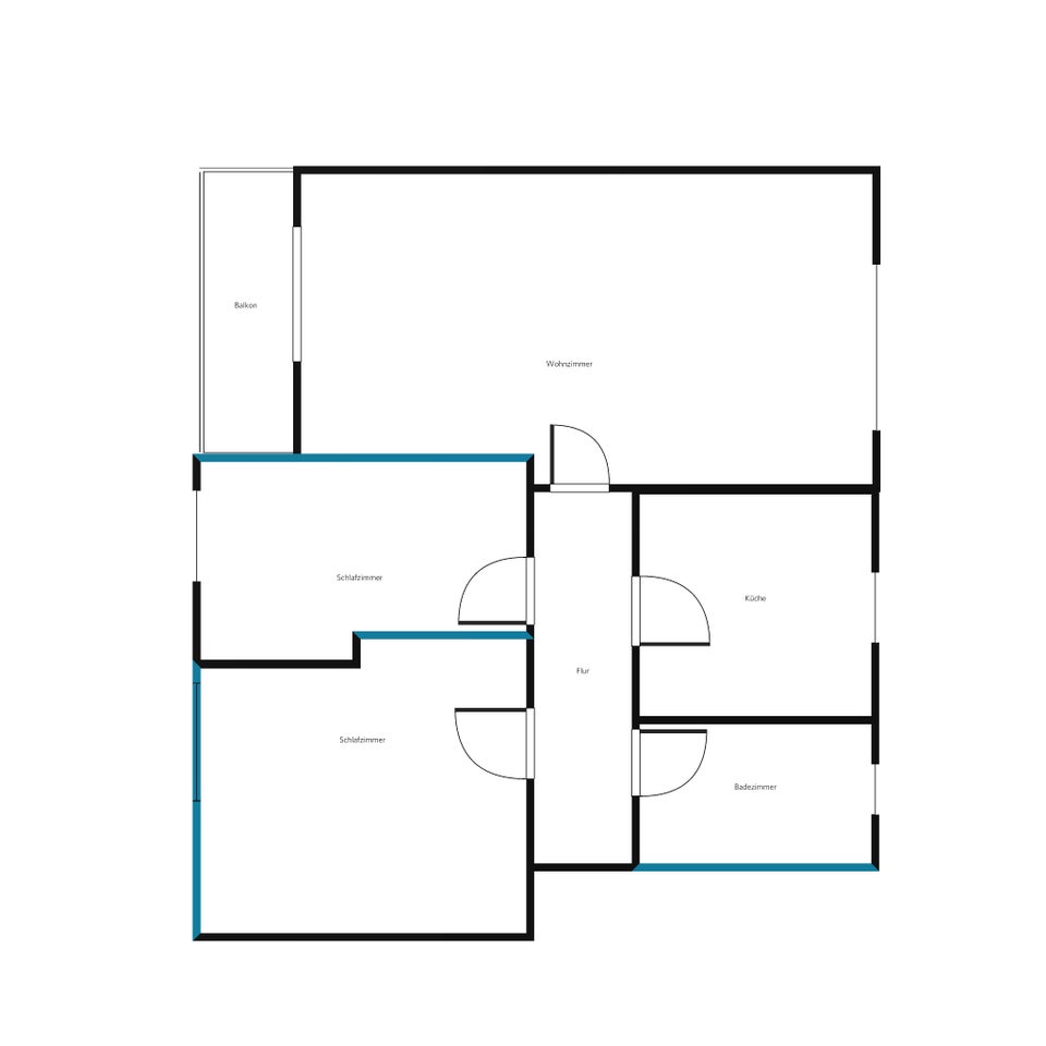 EG / 3 Zimmer mit Balkon ab sofort - Foto 4