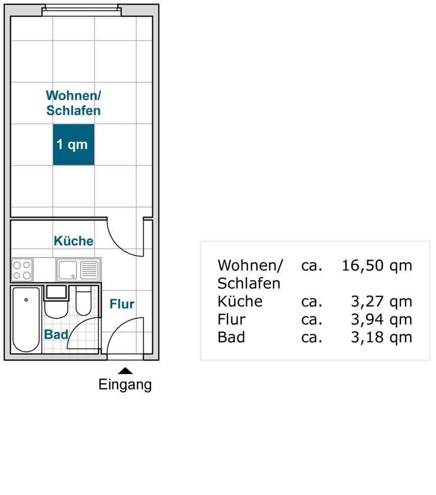 Studentenwohnung am Großen Garten - Foto 2