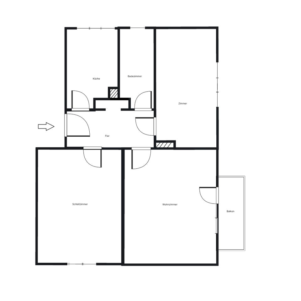 Helle, gut geschnittene 3-Zimmer-Wohnung im Herzen des Ziekowkiezes - Photo 2