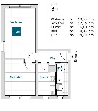 Gemütliche 2-Zimmer-Wohnung am Nordpark! - Photo 2