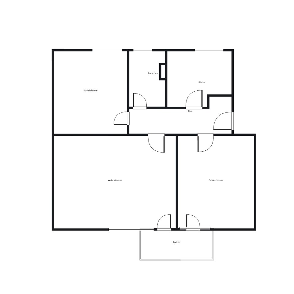 Gut geschnittene 3-Zimmer-Wohnung mit Balkon - Foto 3
