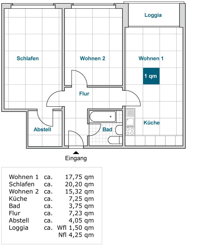 Erstbezug nach Sanierung: familienfreundliche 3-Zimmer-Wohnung mit Balkon und super Aussicht! - Foto 2