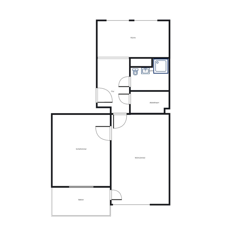 Schicke 2-Zimmer-Wohnung mit Balkon - Foto 4