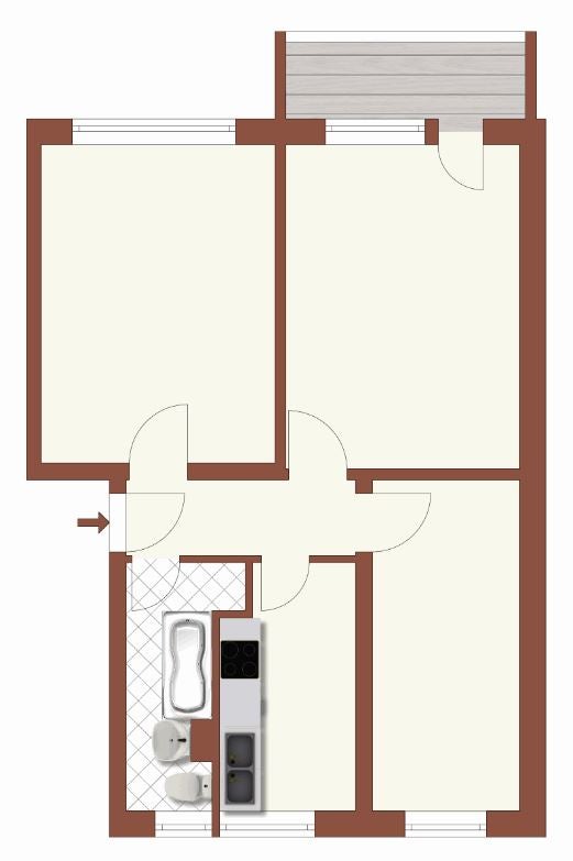 Einzug im Oktober!! Renovierte 3 Zimmer- Wohnung - Photo 2