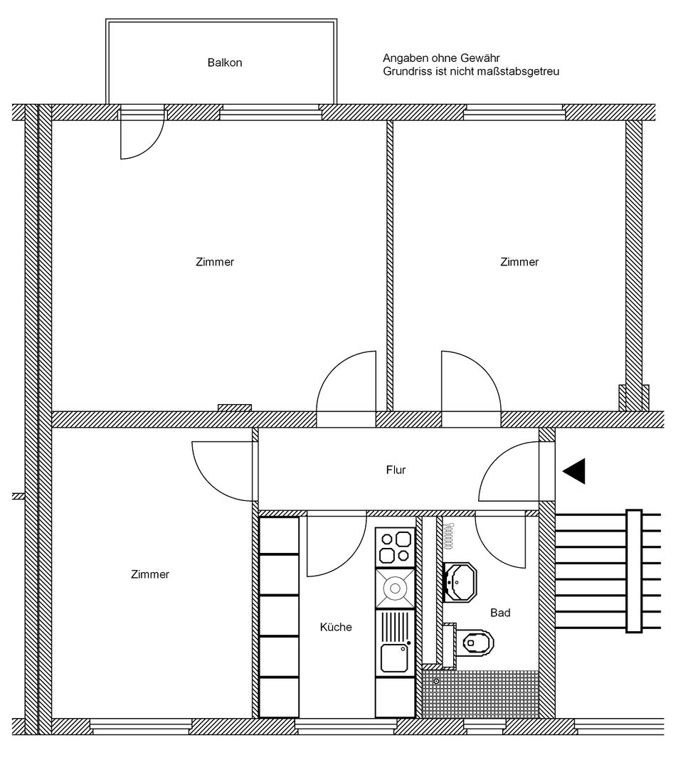 Top Lage ! Sanierte/Renovierte 3-Zimmer Whg. Frankfurt-Dornbusch - Foto 3