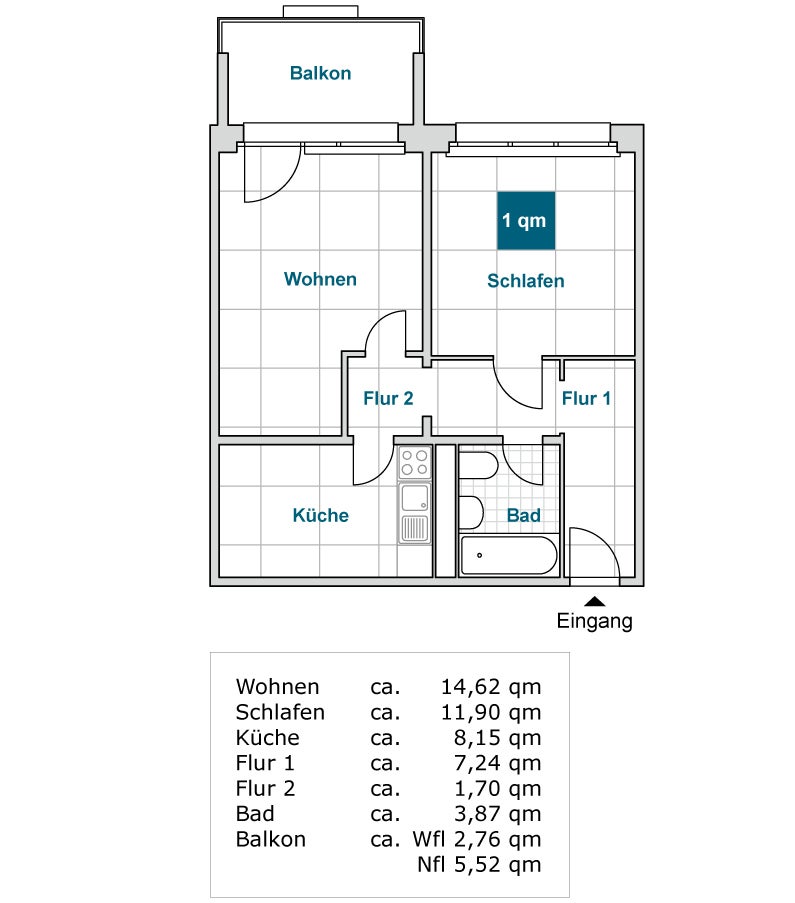 Zentral gelegene 2-Zimmer-Wohnung! - Photo 2
