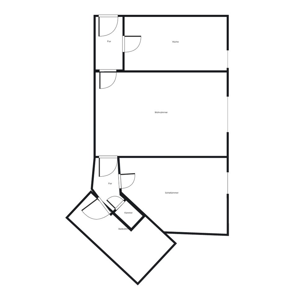 Diese Wohnung wird saniert: Geräumige 2-Zimmer-Wohnung - Foto 2