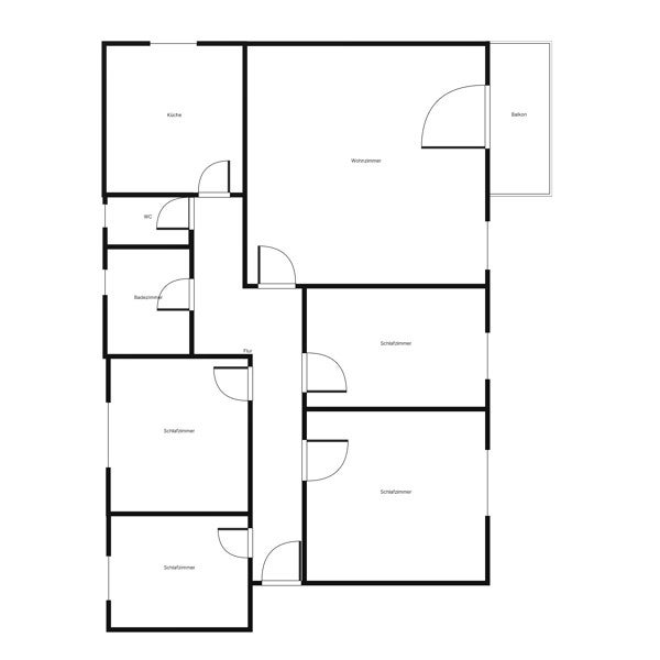 Erdgeschoss / 4,5 Zimmer mit Balkon (frisch saniert) - Foto 5