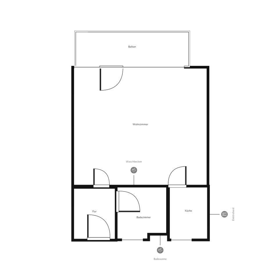 Sanierte 1-Zimmerwohnung mit Balkon - Foto 4