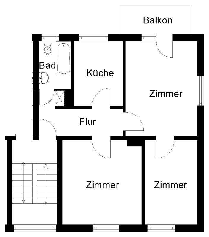 3-Zimmer-EG-Wohnung mit Balkon - Photo 5