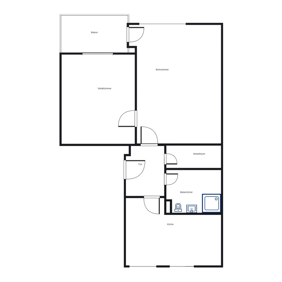 Geräumige 2-Zimmer-Wohnung mit Balkon - Foto 5