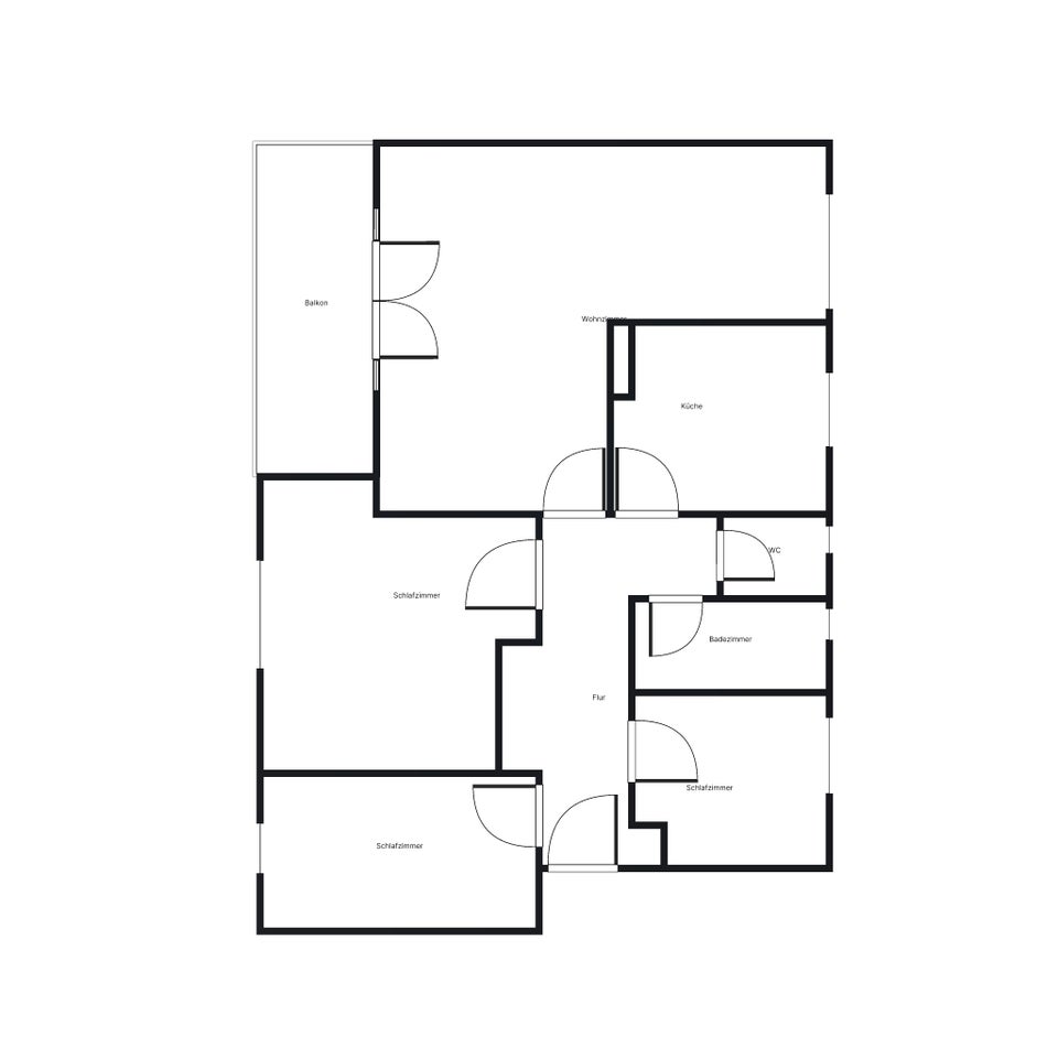 2. OG / 3,5 Zimmer mit Balkon (frisch saniert) ab April - Foto 2