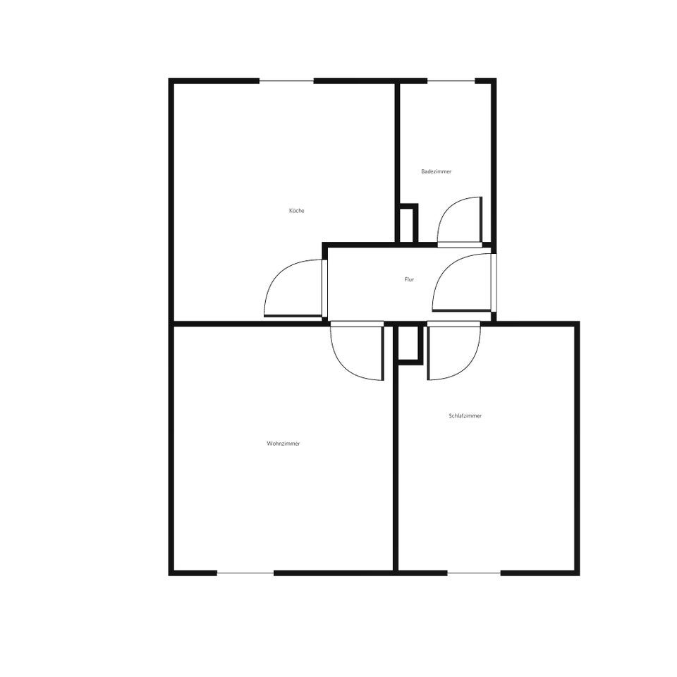 Frisch saniert! 2-Zimmer-Wohnung für Singles oder Paare - Foto 3