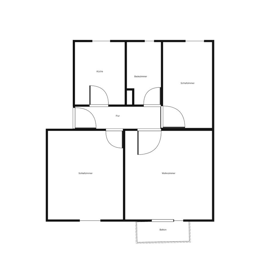 2,5 Zimmer mit Balkon, Einzug sofort - Foto 3
