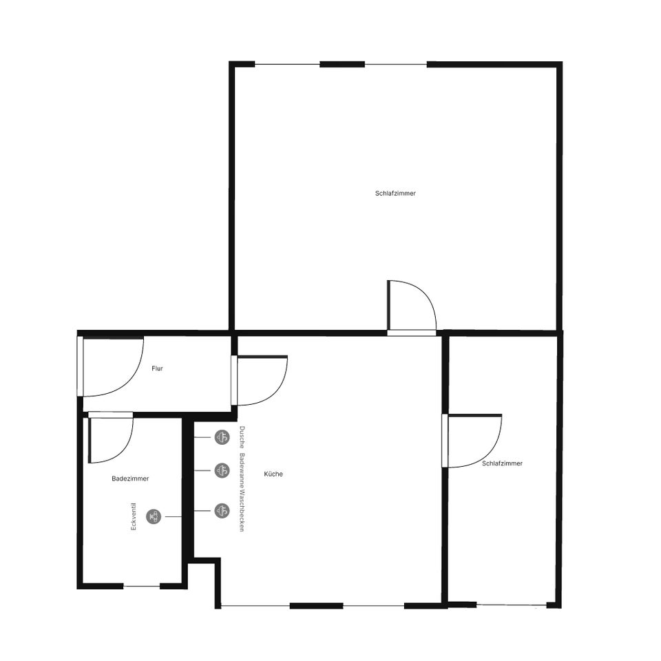 ruhig gelegene 2,5-Zimmer-Wohnung geeignet für 2 Personen - Foto 3