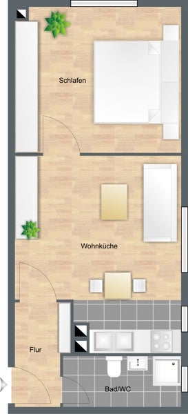 Ideal für Singles! Schnuckelige 1-Zi.-Single-Wohnung - Foto 3