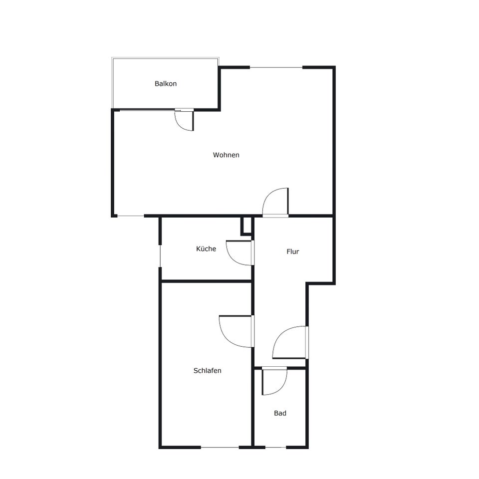 Helle 2-Zimmer-Wohnung mit Balkon ab sofort - Foto 4
