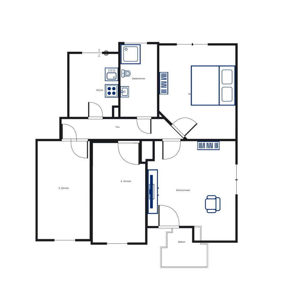 BARSINGHAUSEN – FRISCH RENOVIERT: 4-Zimmer-Wohnung mit ca. 67 m² und Balkon – sofort verfügbar - Foto 4
