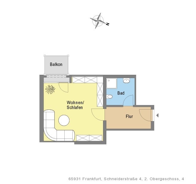 1-Zimmer-Appartment mit Balkon! - Photo 5