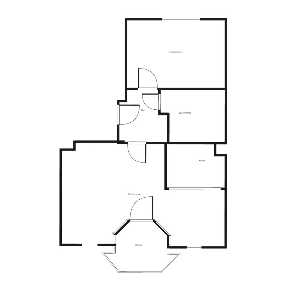 Modernisierte 2- Zimmer-Wohnung mit Balkon ab sofort - Foto 2