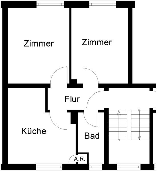 Gepflegte 2-Zimmer-Wohnung mit ca. 48,44 m² Wohnfläche – sofort verfügbar - Foto 4